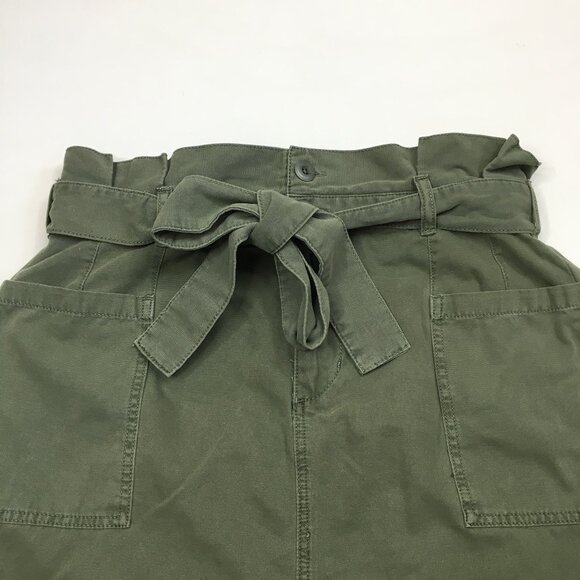 JOE'S Jeans Green Belted Carrot top Waist Denim Skirt - Picture 6 of 11